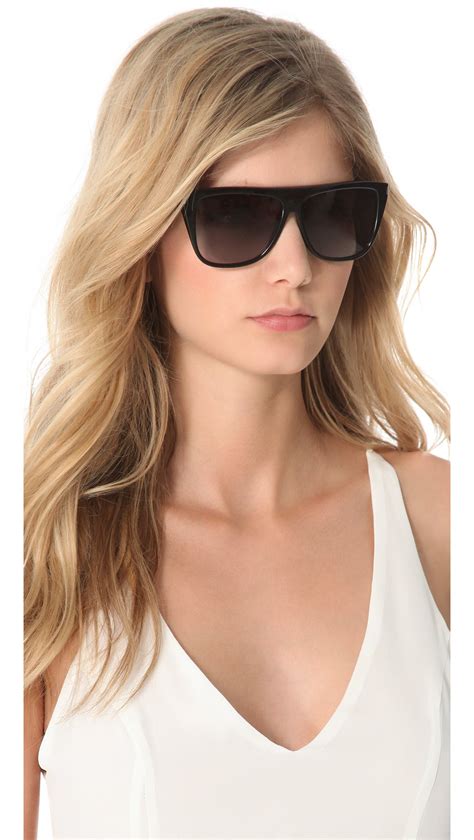 yves saint laurent womens sunglasses|Saint Laurent flat top sunglasses.